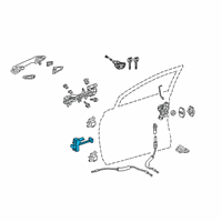 OEM 2018 Lexus RX450hL Door Check Diagram - 68620E110