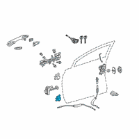 OEM 2019 Lexus RX350 Hinge Assembly, Door, Lower Diagram - 68740-48010