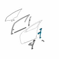 OEM 2005 Dodge Neon Front Door Window Regulator Diagram - 5008038AJ