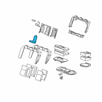 OEM 2006 Chevrolet Impala Armrest Assembly Diagram - 19122510