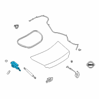OEM 2019 Nissan GT-R Hinge Assy-Trunk Lid, LH Diagram - 84401-JF00A