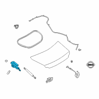 OEM 2020 Nissan GT-R Hinge Assy-Trunk Lid, LH Diagram - 84401-JF00A
