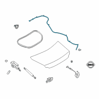 OEM Cable Trunk Lid Diagram - 84652-JF01B