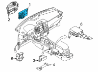 OEM 2022 Ford Maverick KIT - ALARM/KEYLESS LOCK SYSTE Diagram - MU5Z-15604-H