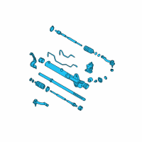 OEM 2009 Hyundai Tucson Gear & Linkage Assembly-Power Steering Diagram - 57700-1F050