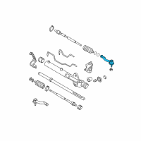 OEM Kia Sportage End Assembly-Tie Rod LH Diagram - 568202E000
