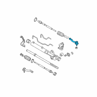 OEM 2007 Kia Sportage End Assembly-Tie Rod LH Diagram - 568202E000