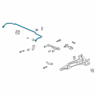 OEM 1992 Honda Civic Spring, Rear Stabilizer (13Mm) Diagram - 52300-SR3-A01