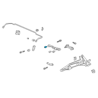 OEM 1988 Honda Civic Bush, Rear Arm (Lower) Diagram - 52365-SR3-004