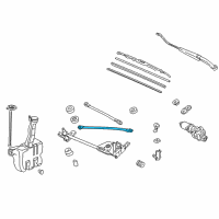 OEM 2002 Honda Accord Rod Unit B (LH) Diagram - 76550-S84-A01