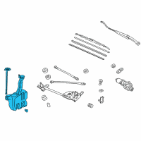 OEM 2002 Honda Accord Tank Set, Washer Diagram - 76840-S4K-A02