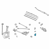 OEM 1993 Honda Accord Motor, Washer (Denso) Diagram - 38512-SC4-673
