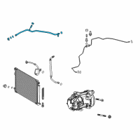 OEM 2018 Toyota Camry Rear Suction Hose Diagram - 88707-06360