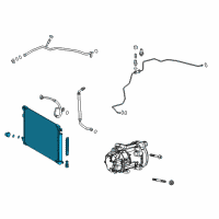 OEM 2019 Toyota Avalon Condenser Diagram - 884A0-06030