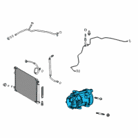 OEM 2020 Lexus ES300h Compressor Assembly, W/M Diagram - 88370-33050