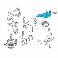 OEM Dodge Viper Bracket-Transmission Mount Diagram - 5038659AB