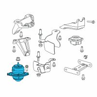 OEM 2017 Dodge Viper ISOLATOR-Engine Mount Diagram - 5038667AB