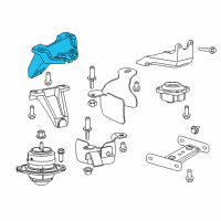 OEM 2017 Dodge Viper Bracket-Engine Mount Diagram - 5038658AA