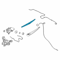 OEM Ford Transit Connect Rear Blade Diagram - GT1Z-17528-B