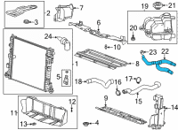 OEM 2022 Cadillac CT5 Inlet Hose Diagram - 84557791