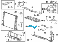 OEM 2020 Cadillac CT5 Lower Hose Diagram - 84557788