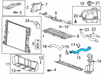 OEM 2021 Cadillac CT4 Upper Hose Diagram - 84805594