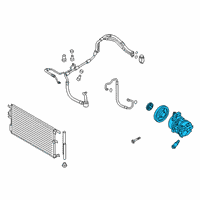 OEM Hyundai Tucson Compressor Assembly Diagram - 97701-D9001