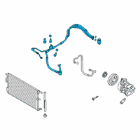 OEM Hyundai Tucson Tube Assembly-Suction & Liquid Diagram - 97775-D3600