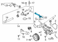 OEM 2017 Lincoln MKX Outlet Hose Diagram - FT4Z-8K276-J