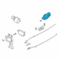 OEM Ford Edge Latch Assembly Diagram - FA1Z-7443150-B