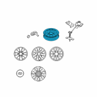 OEM 2012 Kia Sedona Wheel Assembly-Temporary Diagram - 529104D300