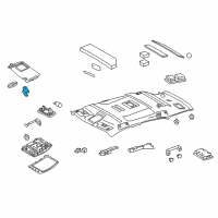 OEM Lexus NX300h Holder, Visor Diagram - 74348-33040-A6