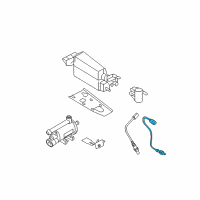 OEM 2013 Kia Optima Oxygen Sensor Assembly, Rear Diagram - 392102G550