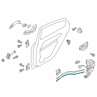 OEM 2015 Kia Optima Cable Assembly-Rear Door Inside Diagram - 814712T000