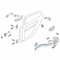 OEM 2015 Kia Optima Cable Assembly-Rear Door S/L Diagram - 814912T500