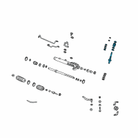 OEM 2000 Honda CR-V Valve Sub-Assy., Steering Diagram - 53641-S10-A02