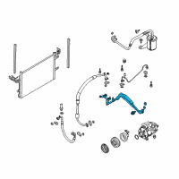 OEM 2009 Ford Flex Evaporator Tube Diagram - 8A4Z-19835-D