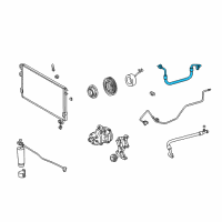 OEM 2001 Toyota Tundra Discharge Hose Diagram - 88711-0C010