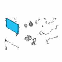 OEM 2001 Toyota Tundra Condenser Diagram - 88460-AZ037