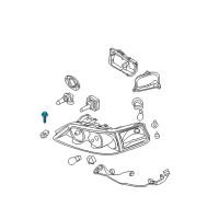 OEM 2012 Lincoln MKS Upper Rail Bolt Diagram - -W712963-S439