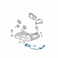 OEM Lincoln Wire Harness Diagram - 5W1Z-13076-AB