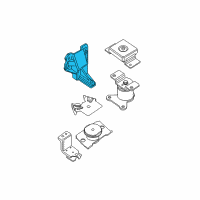 OEM 2016 Nissan Frontier Rear Engine Mount Bracket Right Diagram - 11232-EA200