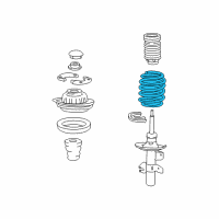 OEM 2017 Chrysler 200 Front Coil Spring Right Diagram - 68231777AB