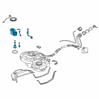 OEM 2014 Lexus CT200h Tube Assy, Fuel Suction W/Pump & Gage Diagram - 77020-76011