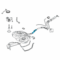 OEM 2015 Lexus CT200h Hose, Fuel Tank To Filler Pipe Diagram - 77213-76010
