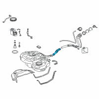 OEM 2012 Lexus CT200h Hose, Fuel Tank To Filler Pipe Diagram - 77213-76010