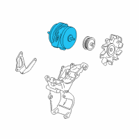 OEM 1999 GMC K3500 Alternator Diagram - 19244778