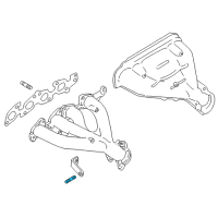 OEM 1999 Chevrolet Tracker Stud, Exhaust Manifold Brace Diagram - 96061817