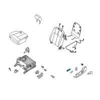 OEM Nissan Altima Seat Slide Switch, LH Diagram - 87066-JB07B