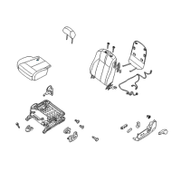 OEM 2013 Nissan Altima Pad Front Seat Cushion Diagram - 87361-JB07B